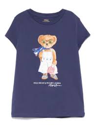 Blusa Kids Urso Vestido Azul-Marinho