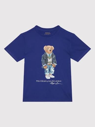 Blusa Kids Urso Jaqueta Azul Royal