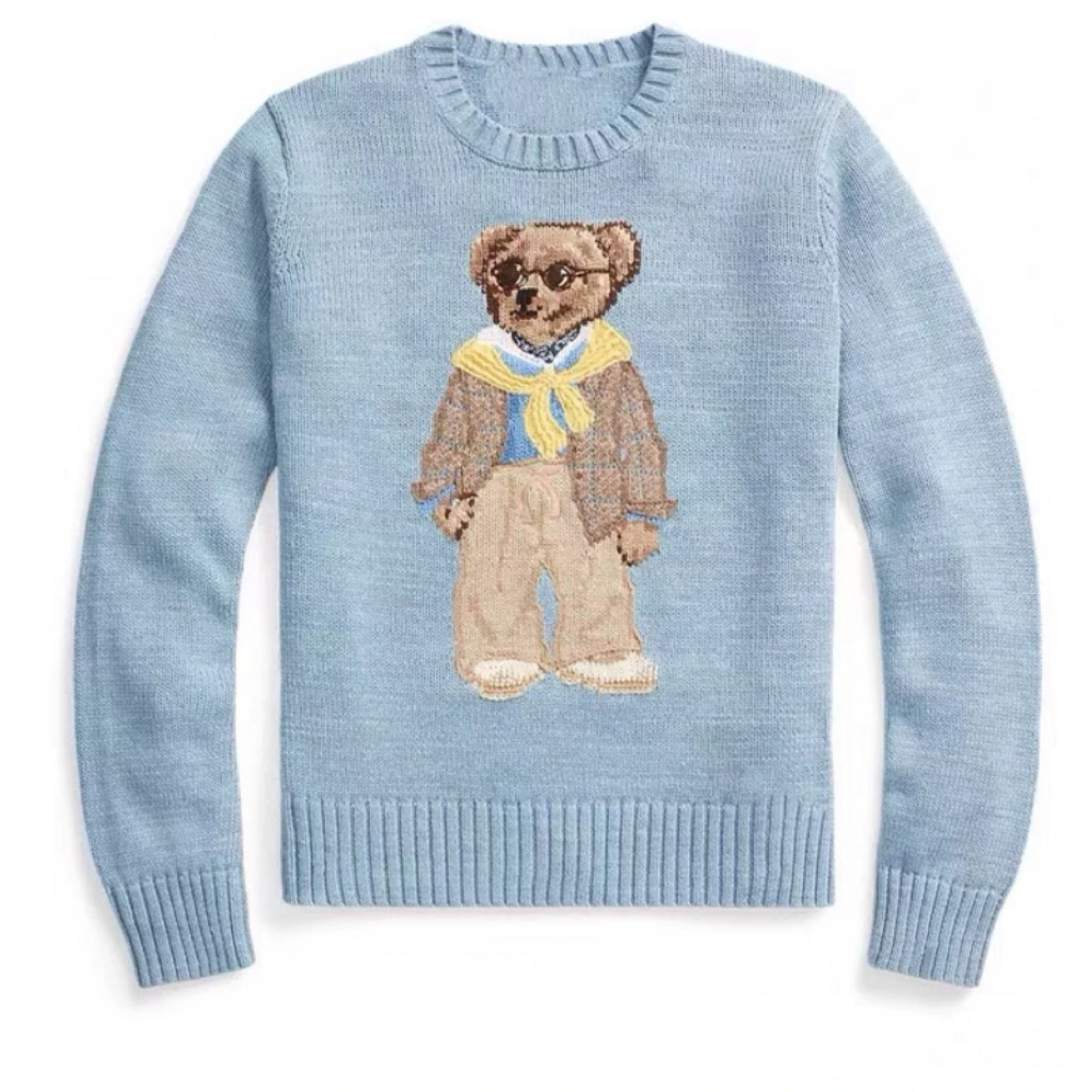 RL BEAR PREPPY SWEATER SKY BLUE