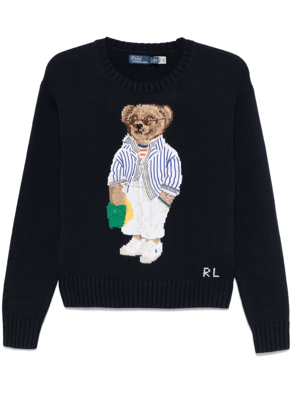 RL BEAR RIVIERA SWEATER NAVY