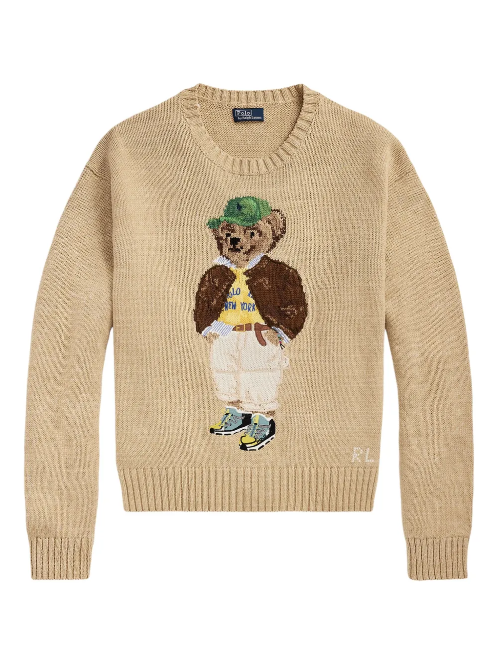 RL BEAR NEW YORK SWEATER BEIGE